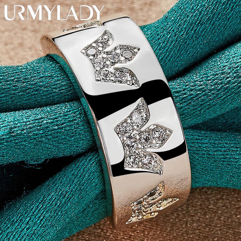 Кольцо из стерлингового серебра 925 пробы с цирконом 7 8 9 10 для женщин, очаровательные ювелирные изделия