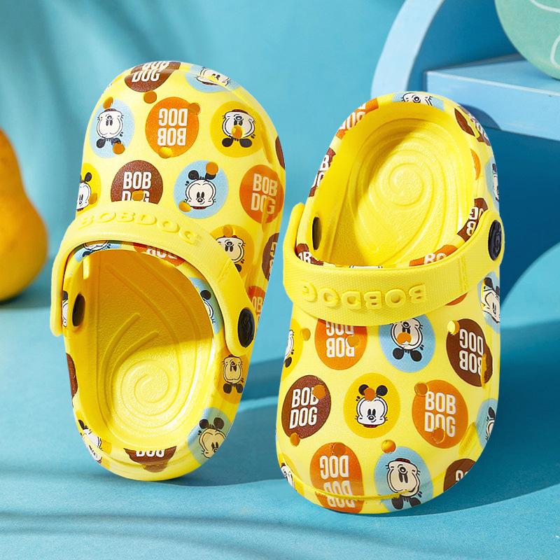 Детская обувь с отверстиями, летняя детская обувь для мальчиков и девочек, нескользящая пляжная обувь, классные тапочки для улицы