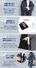 Winter Fleece Hanten Black Checkered [KYOETSU] Men's (2. Pattern, L)