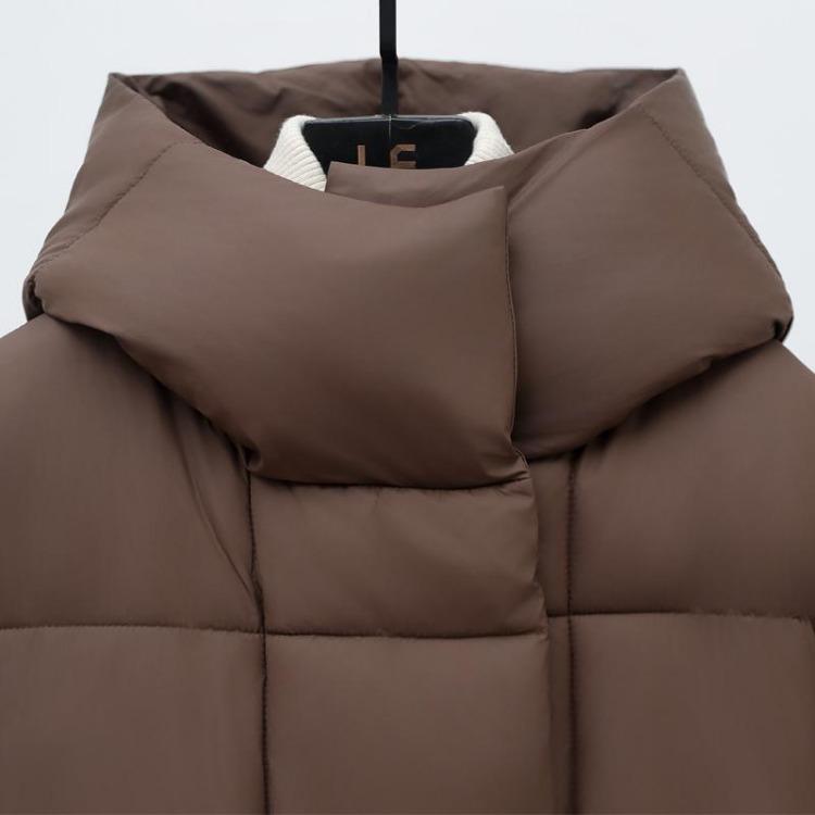 Женские Зимние Теплые Парки Куртки Оверсайз С Капюшоном Свободного Кроя С Длинным Рукавом Толстая Верхняя Одежда Мода