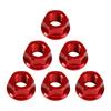 6x Гайки задней звезды M10 x 1 Красные Для Ducati 1098 1098S 1098R 1198 S 2007-2011