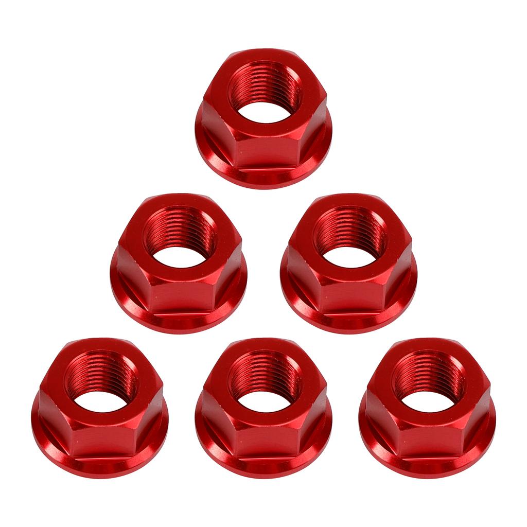 6x Гайки задней звезды M10 x 1 Красные Для Ducati 1098 1098S 1098R 1198 S 2007-2011