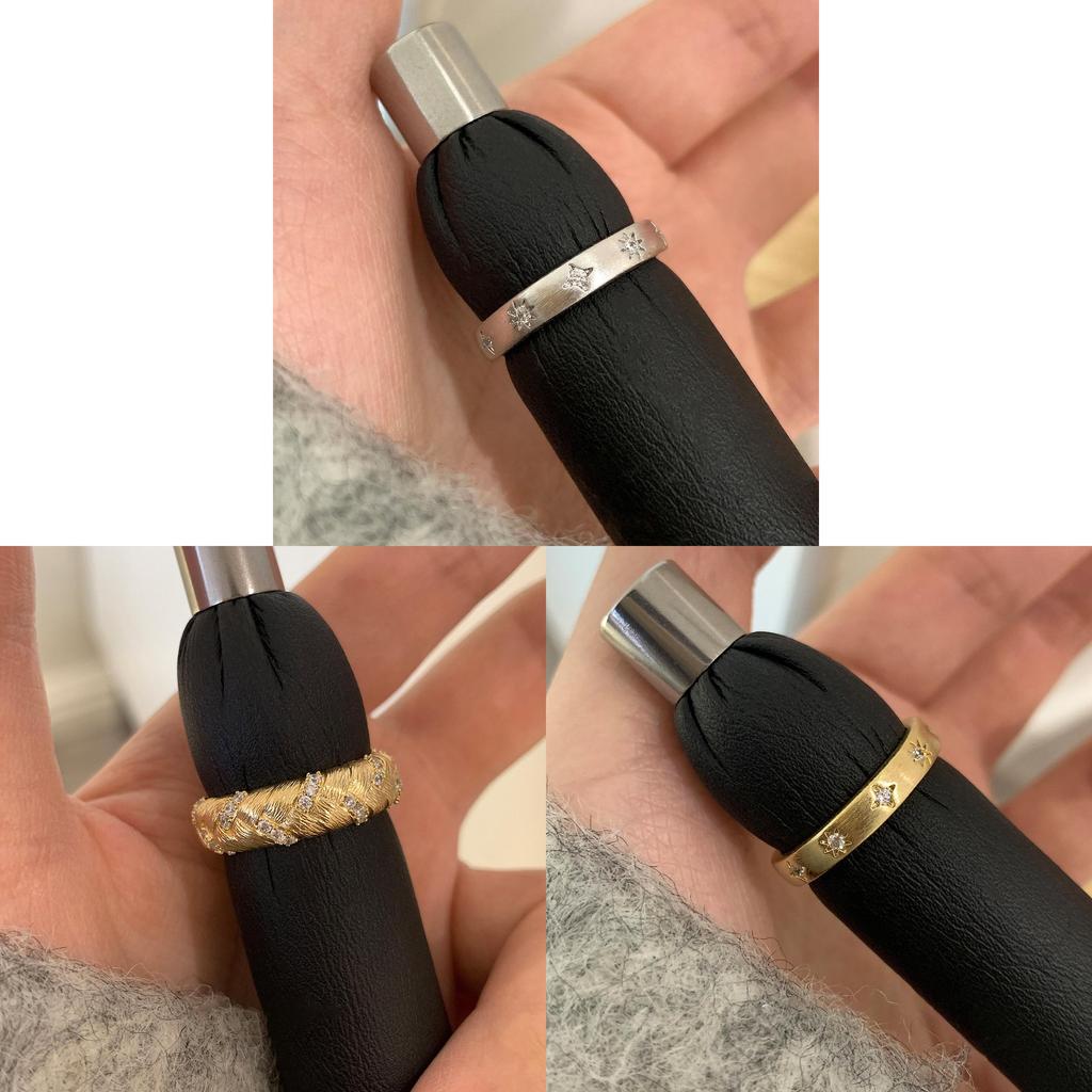 Медное Геометрическое Открытое Кольцо с Цирконами Женский Стильный Аксессуар для Офиса