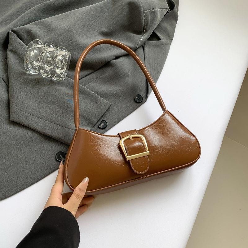 2024 летняя новая тенденция модная ретро сумка подмышкой нишевая дизайнерская сумка через плечо простая модная сумка-мессенджер