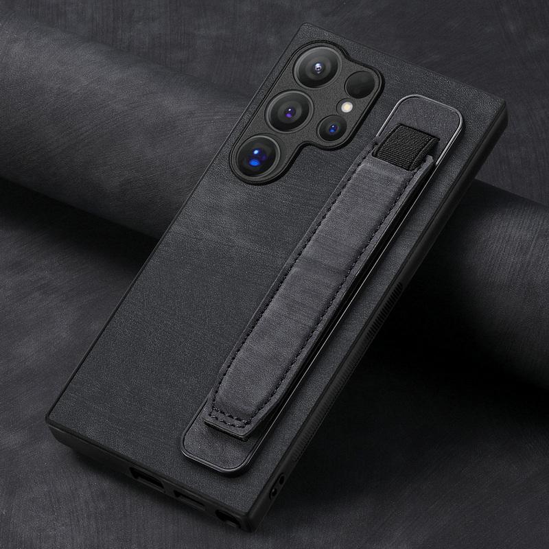 Кожаный чехол-держатель для телефона Samsung S24 S23 S22 Ultra A34 iPhone 16 15 Pro Max 14 13 12 11 Xiaomi 13T Redmi Note 12 Противоударный тонкий чехол