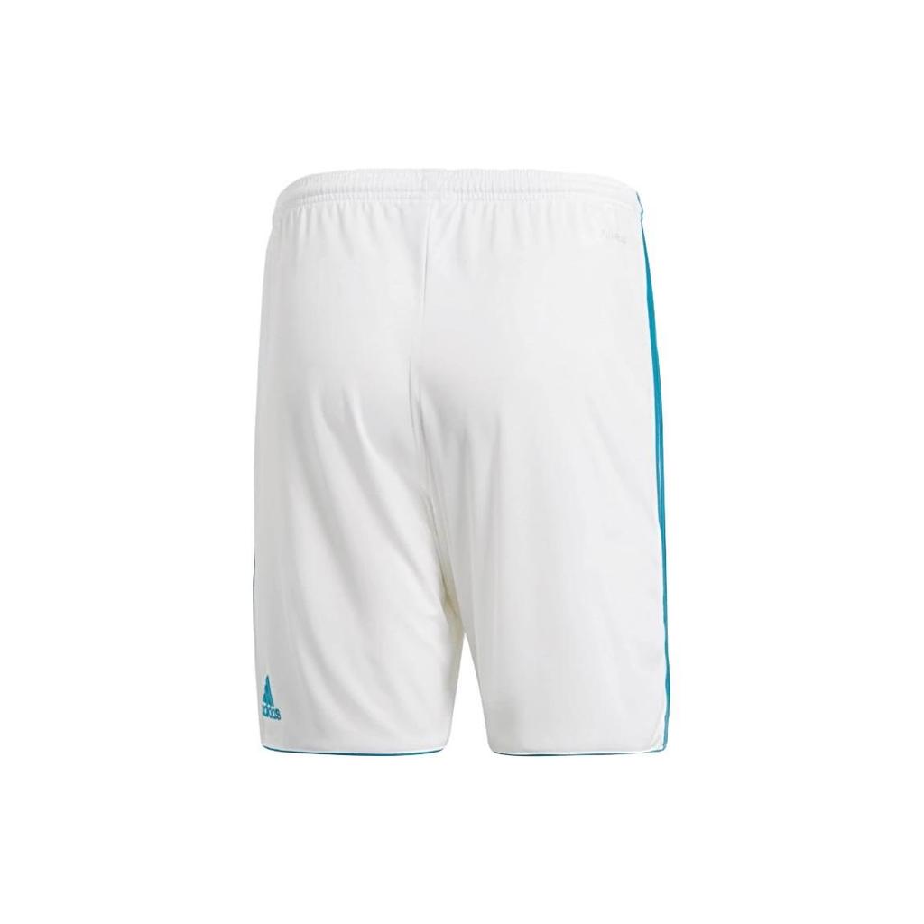 adidas Мужские футбольные шорты с эластичной резинкой на талии Real Madrid, белые ярко-голубые BR8705