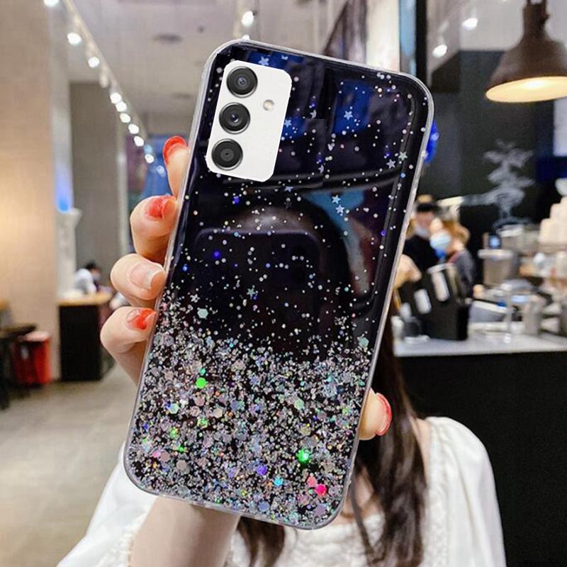 Luxury Bling Glitter Phone Case For Samsung Galaxy A13 5G Soft Full Cover For Samsung A 3 A135F A 135F A 13 A136U Back Cover