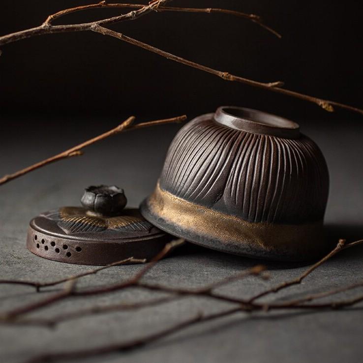 170 мл Керамический гайвань Винтажная чайная чашка в японском стиле Чайная пиала