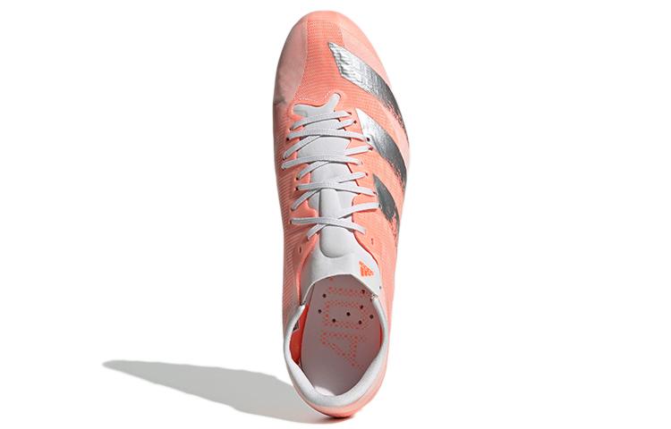 adidas Adizero Prime Sprint Шиповки Низкие Беговые Кроссовки Мужские Розово-Серебристые EE4586