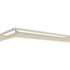 Vent Cover LUFT Corner Right 40x80x9 Cream Slim