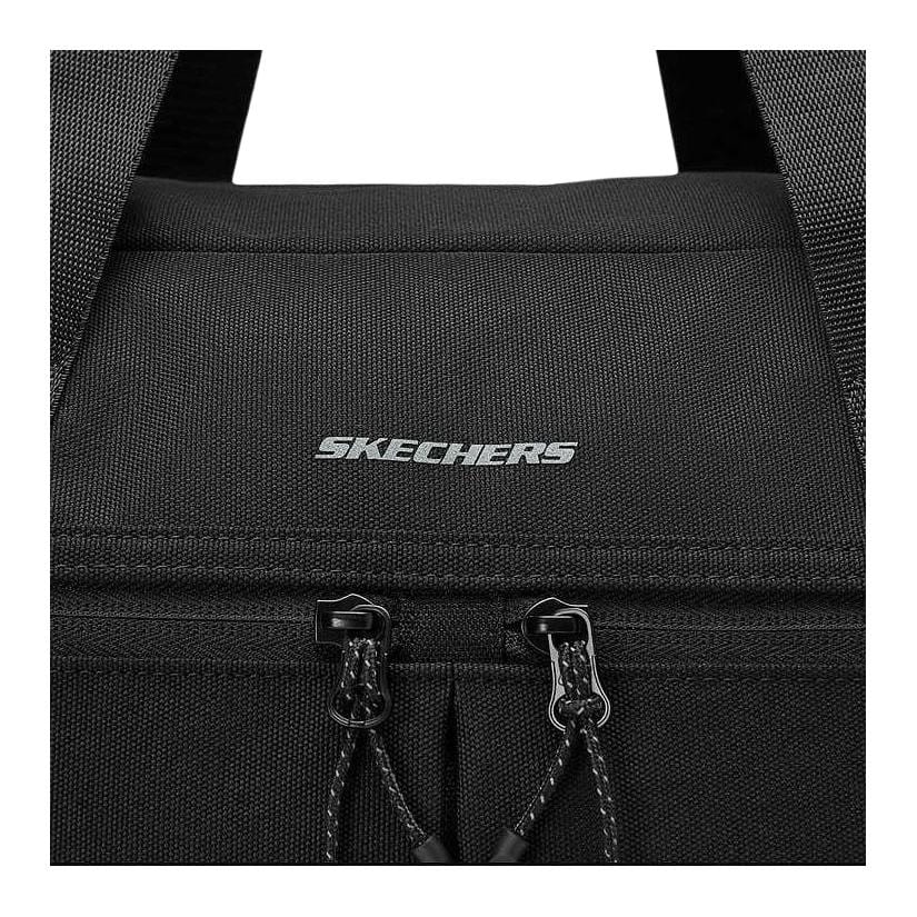 Skechers Comfortable Sports Collection Fabric Shoulder Bag, Crossbody Bag, Handbag Unisex Carbon Black P126U024-0018