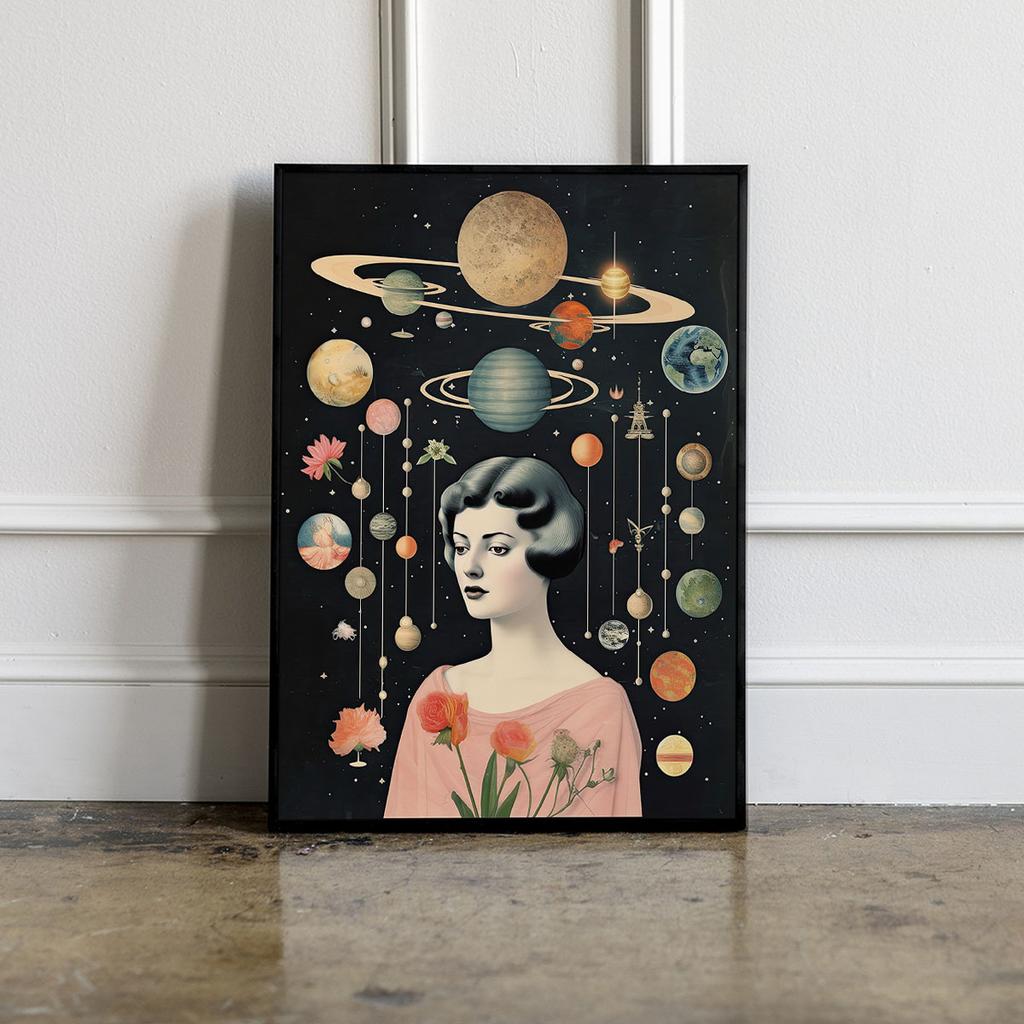 Plakat układ planet portret