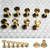 Fashion Belt Bag 4-15mm Screw Brass Nail Rivet Screw Button for DIY Stud 5Pcs