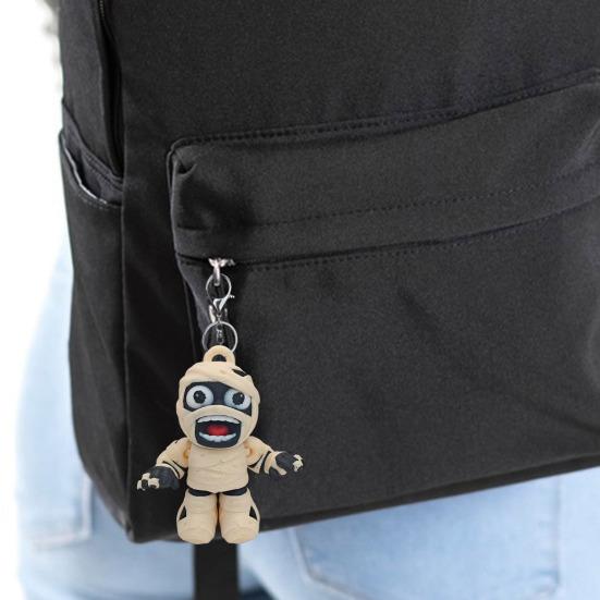 Halloween Mummy Statue 3D Printed Mummy Figurine Movable Joints Mummy Ornament Holiday Party Home Office Desktop Decoration