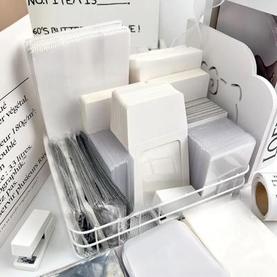 Простой чистый белый упаковочный материал для карточек, бумажный пакет, звезда, мешок OPP, Kpop Idol, 3-дюймовая упаковка для фотокарточек, товары для декора своими руками