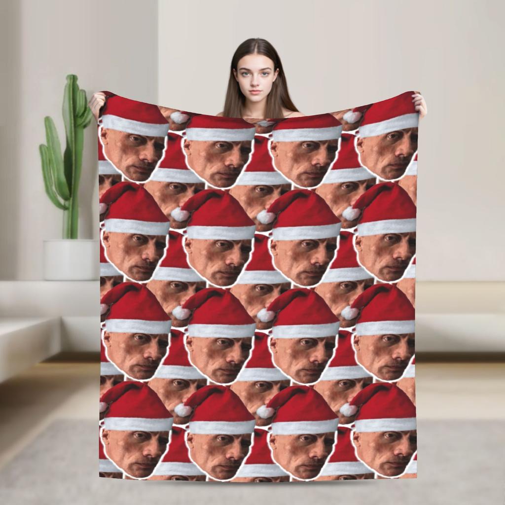 Saint Strong The Rock Dwayne Johnson Flannel Blanket Winter Soft Durable Throw Blanket for Child Couch Bed Bedspread Bed Cover