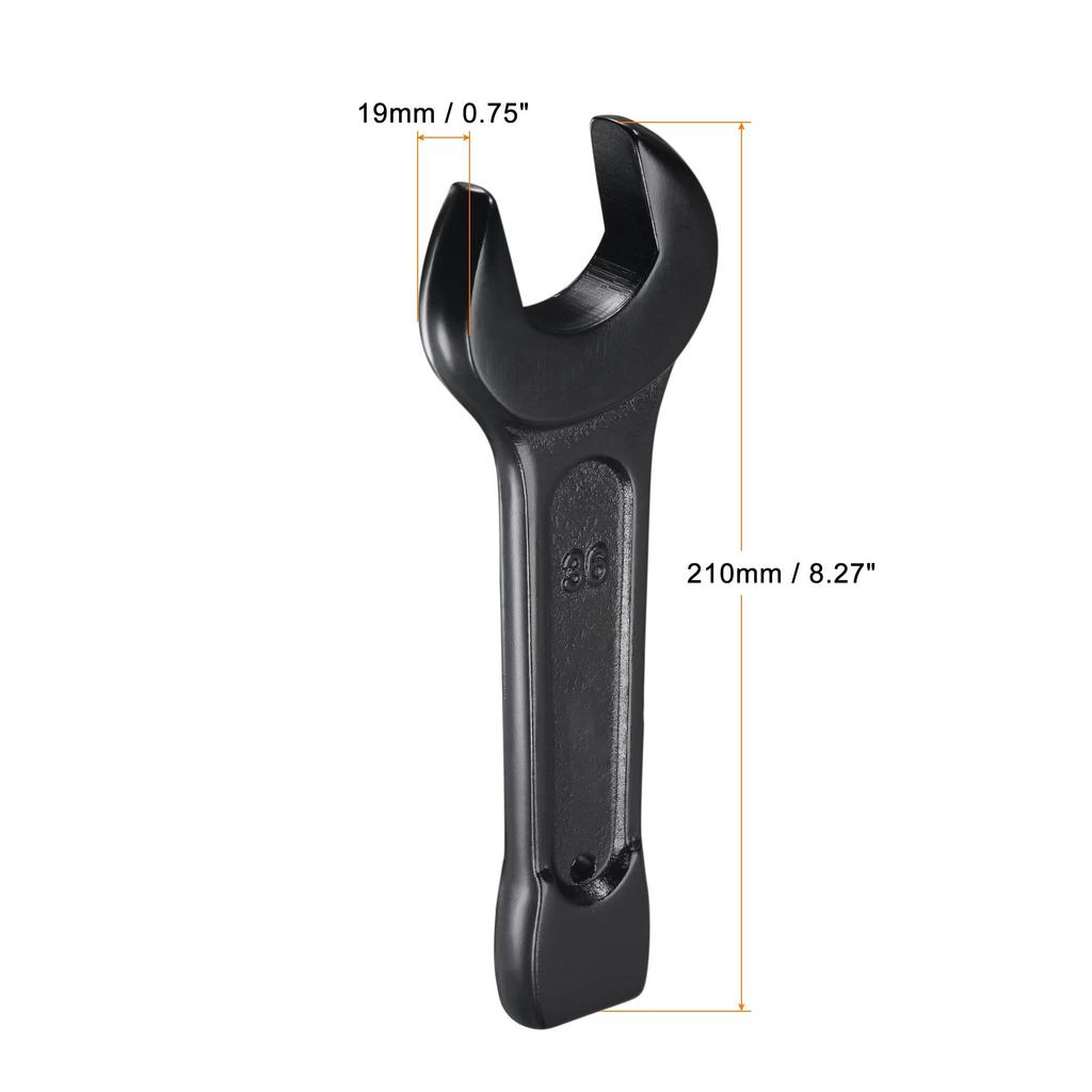 Uxcell 36mm Striking Steel Single Head Hand Tool Open-End Wrench, High-Tensile Spanner,