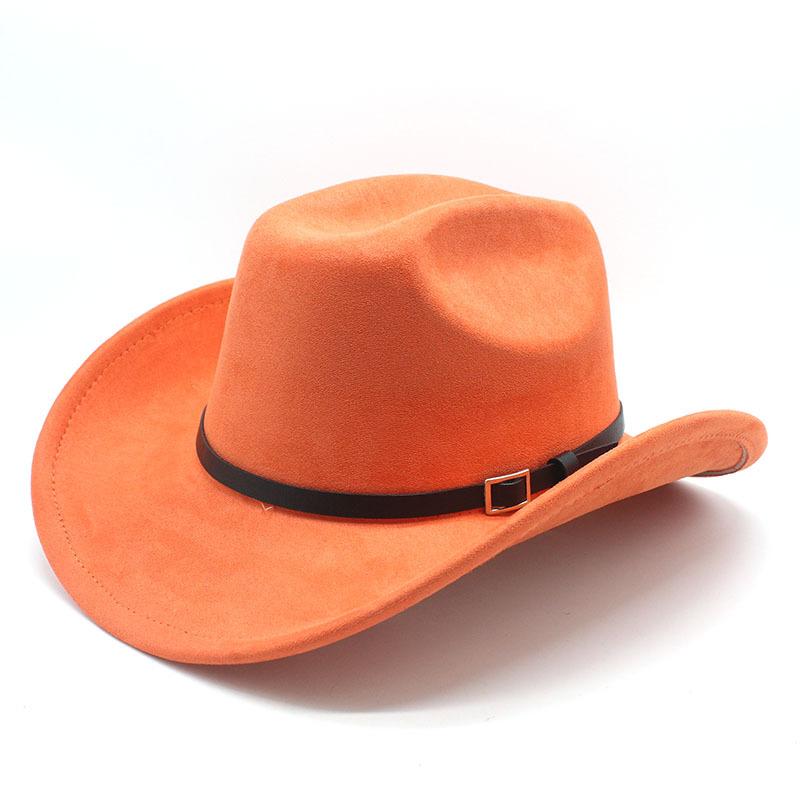 Big Edge One-Word Top Suede Western Cowboy Top Hat Jazz Hat Fashion Hat Retro Hat