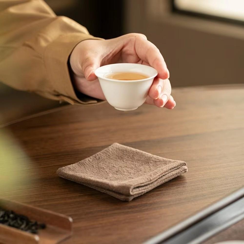 Zen Ramie Kitchen Towel Hand Towels Quick Dry Dish Towel Reusable Linen Tea Towel  Tea Table Use