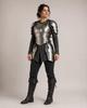 Women's Medieval Warrior Cosplay Costume Breastplate & Pauldrons LARP Fantasy Outfit