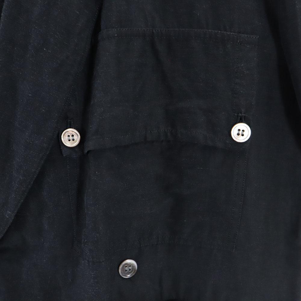 Y's 80-е Сделано в Японии Винтажный двубортный пиджак черный Youji Yamamoto Женский Б/у