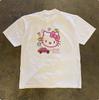 Sanrio 2026 Лето Комикс Форма Хелло Китти Изображение 100% Хлопок Повседневная Футболка Взрослый Дети Родитель-Ребенок Топ Домашняя Одежда Y2k