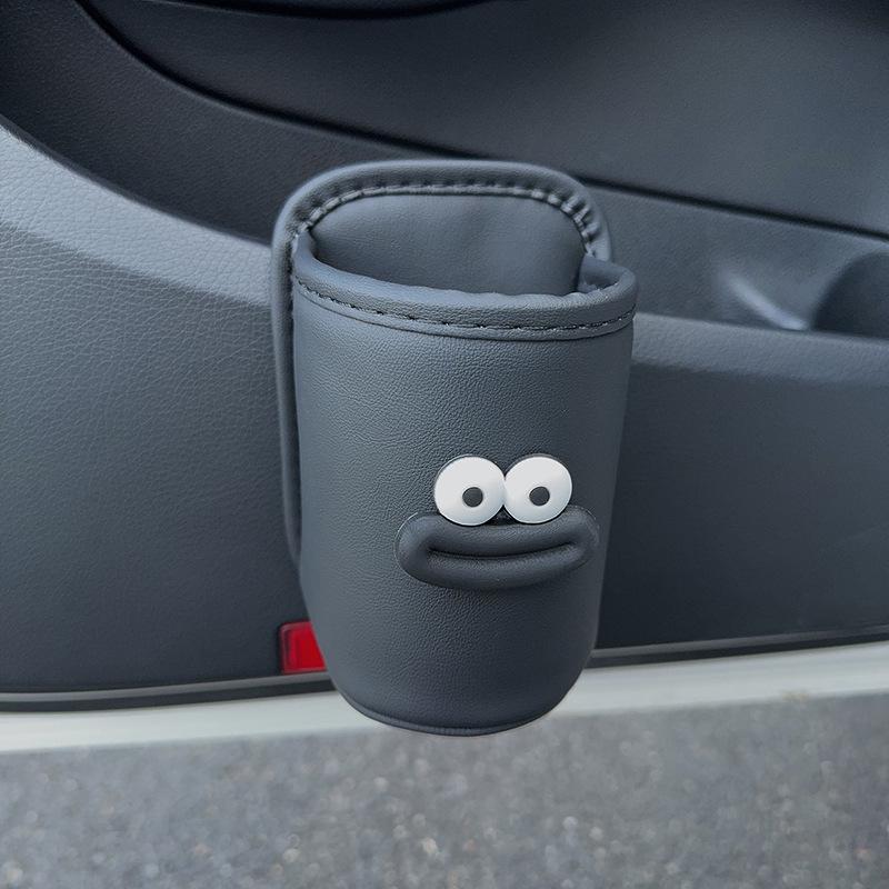Car Seat & Door Cup Holder: Fixed Backrest Storage & Side-Mounted Drink Holder