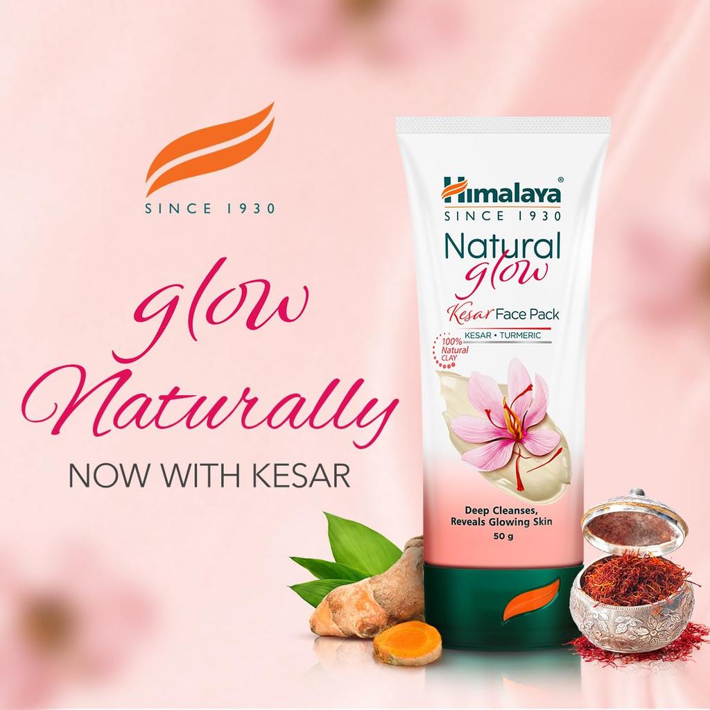 Himalaya Натуральный сияющий Face Pack с шафраном, 100 г