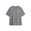 Li-Ning Wade Series Alphabet Print Round Neck Pullover Comfortable Loose Short Sleeve Drop Shoulder T-Shirt Men Tops Shadow-Gray AHSU363-1