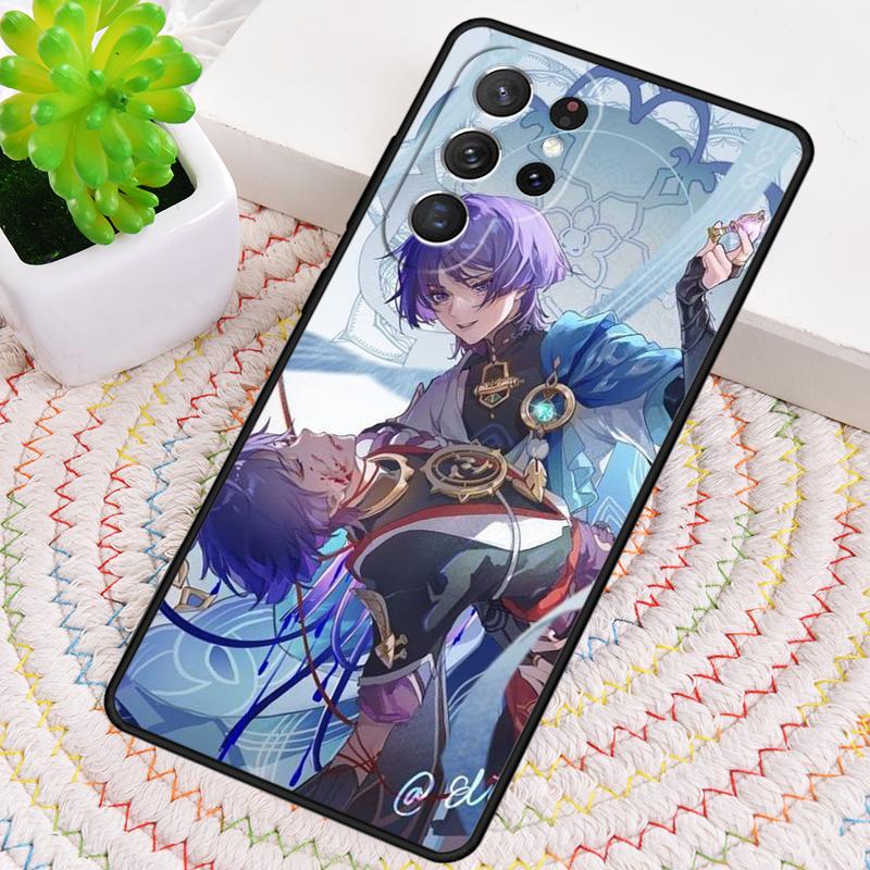 Чехол для телефона Genshin Impact Scaramouche из мягкого силикона для Samsung Galaxy note 10 pro S26 S24 S23 S22 S21 Plus S25Ultra Capa Cover