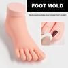 Практика накладная модель стопы силиконовый протез маникюрный инструмент практический накладной инструмент для ног ногти тренировочная накладная модель стопы