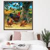 5d Diy Diamond Embroidery Chickens In The Garden Diamond Painting Cross Stitch Full Round Rhinestone