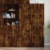 VidaXL Highboard Smoked Oak 45x42.5x185 Cm Engineered Wood, Sideboard, Storage Cabinet, Side Panel, Cabinet, 3281410