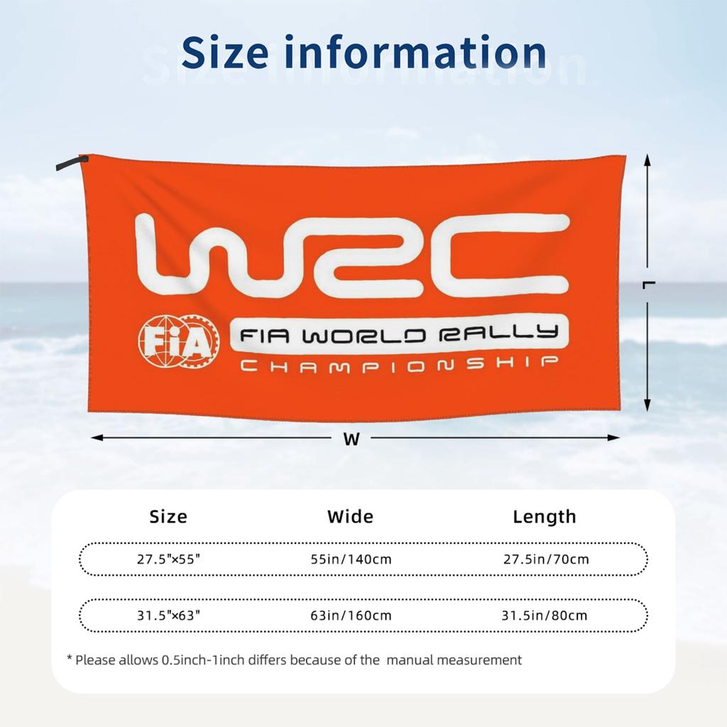 WRC Beach Towel Soft Microfiber Quick Dry Absorbent Quick Towels For Bath