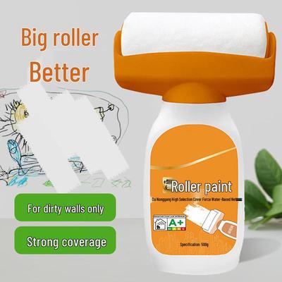 Белый настенный ролик: Самозаполняющаяся латексная кисть для ремонта стен и дезактивации