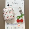 Han ins matte cute cherry for AirPods protective cover 1 Apple wireless Bluetooth 1st generation Pro1 earphone cover