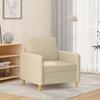 VidaXL Кресло Кремовое 60 см Ткань 359464