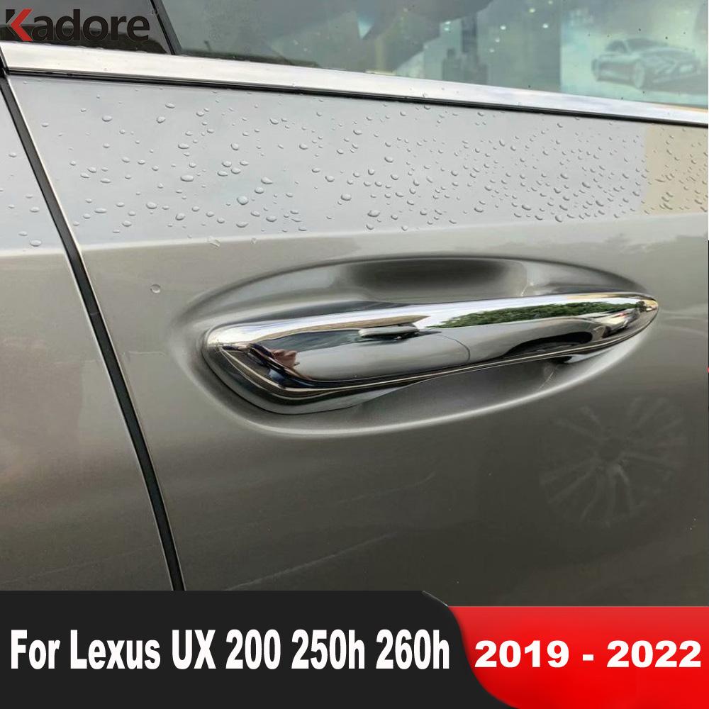 Для Lexus UX 200 UX250h UX260h 2022 хромированная крышка ручки боковой двери, накладка, накладка, чехлы для автомобиля