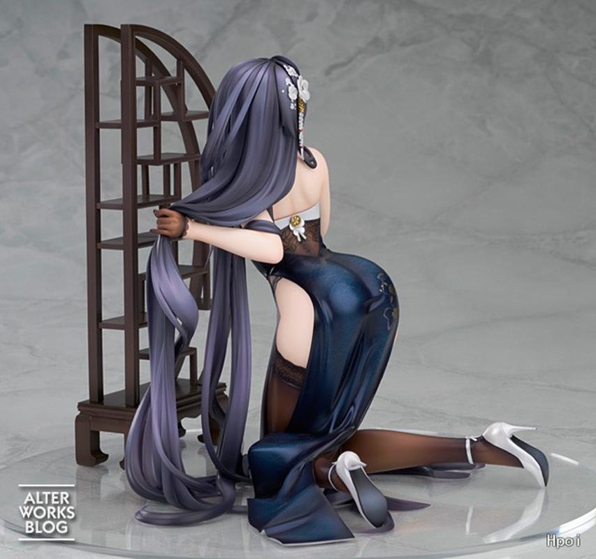 16 см Аниме Игра Azur Lane IJN Azuma На коленях Платье-ципао Фигурка Игрушка Коллекция Подарок Фигурка Действия ПВХ В коробке