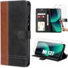 Coque - E.F.CONNECTION - Xiaomi 13T - Bicolore - Cuir PU - Fonction Porte-cartes