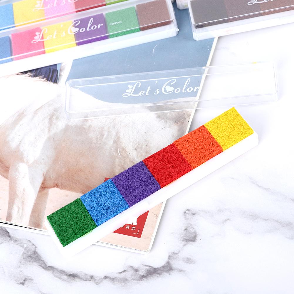 10 шт. детские цветные штемпельные подушечки резиновые штемпельные подушечки для многоцелевого использования