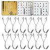10Pcs Garage Workshop Storage Rack Pegboard Plate Hook Hardware Fastener Walls Coat Key Holder