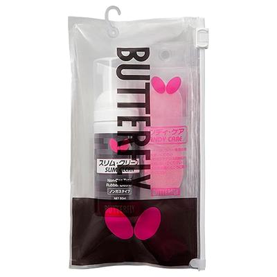 Набор для ухода за накладками для настольного тенниса Butterfly: Очиститель + Губка в футляре, 76690 Черный
