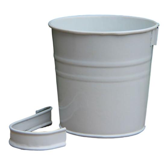 Цветочная корзина. Практичный прочный антидеформированный горшок в форме ведра со съемным крючком для патио.