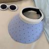 Sweet Empty Top Cap Anti-UV Visor Cap Simple Woman Sun Hat  Travel