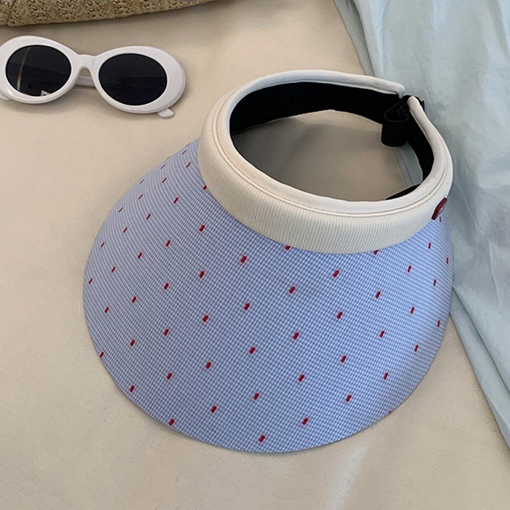 Sweet Empty Top Cap Anti-UV Visor Cap Simple Woman Sun Hat Travel