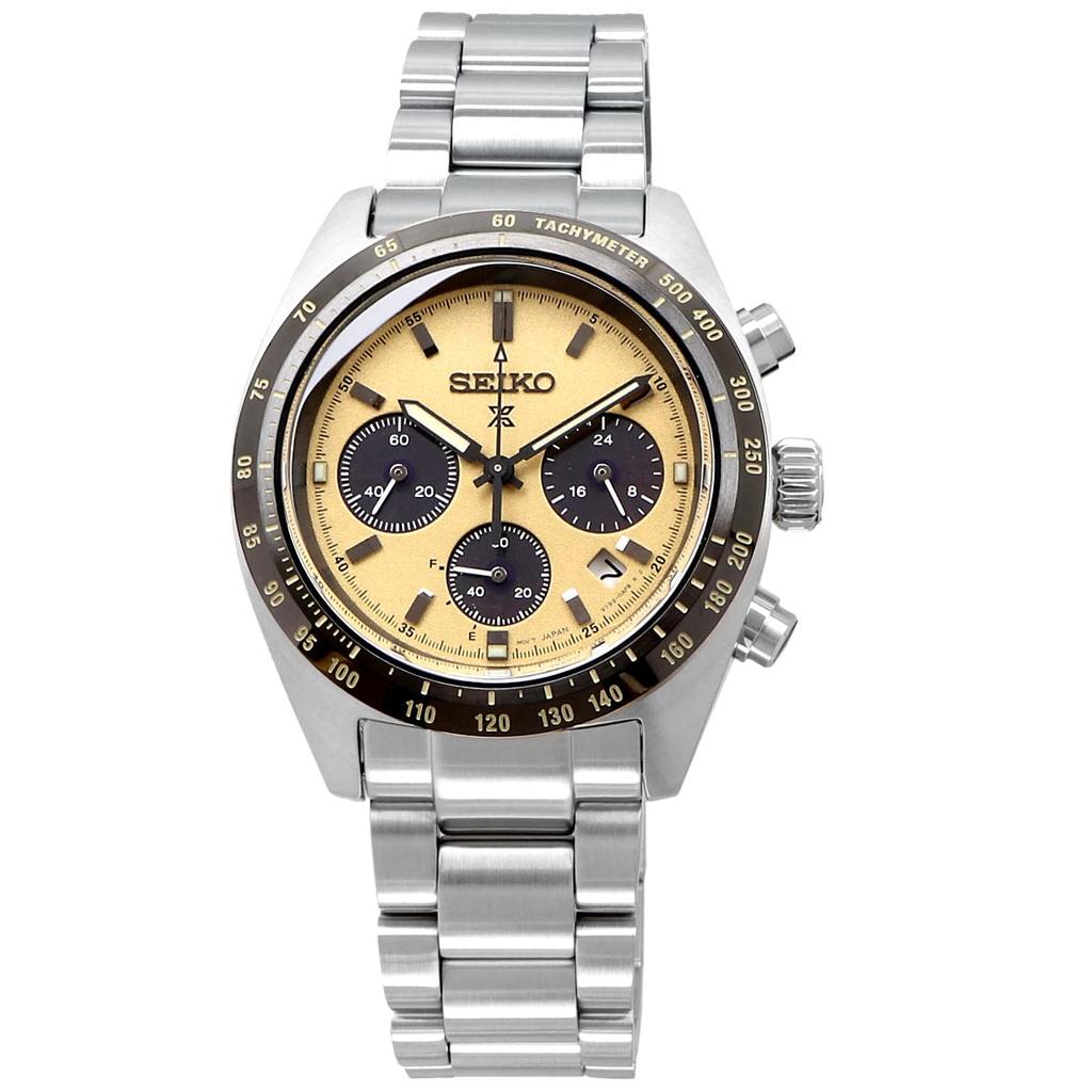 Seiko PROSPEX Speed Timer SPEEDTIMER Solar Chronograph SOLAR CHRONOGRAPH SSC817P1 Curved Sapphire Glass Watch Gold Overseas Model [Seiko] Men's [Item]