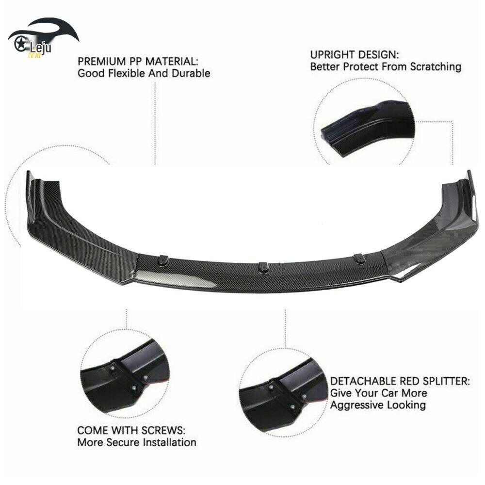 Комплект передних боковых сплиттеров для Volkswagen Scirocco R 2009-2015 (Набор из 3 предметов)