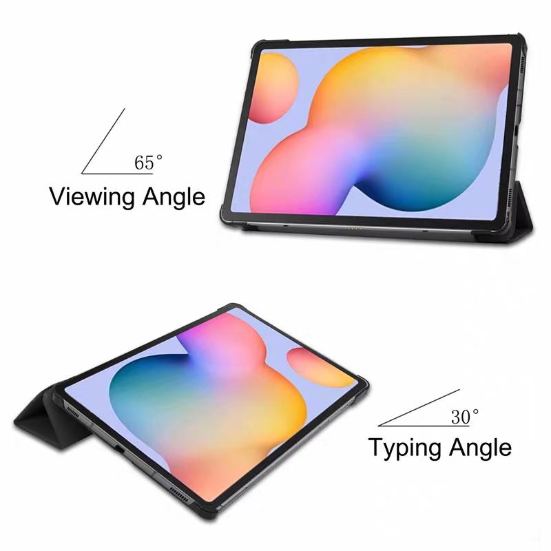 Smart Case For Samsung Galaxy Tab S6 lite 10.4 Folding Stand With Auto Sleep Funda s6 lite 10.4" SM-P620 P613 Tablet Cover