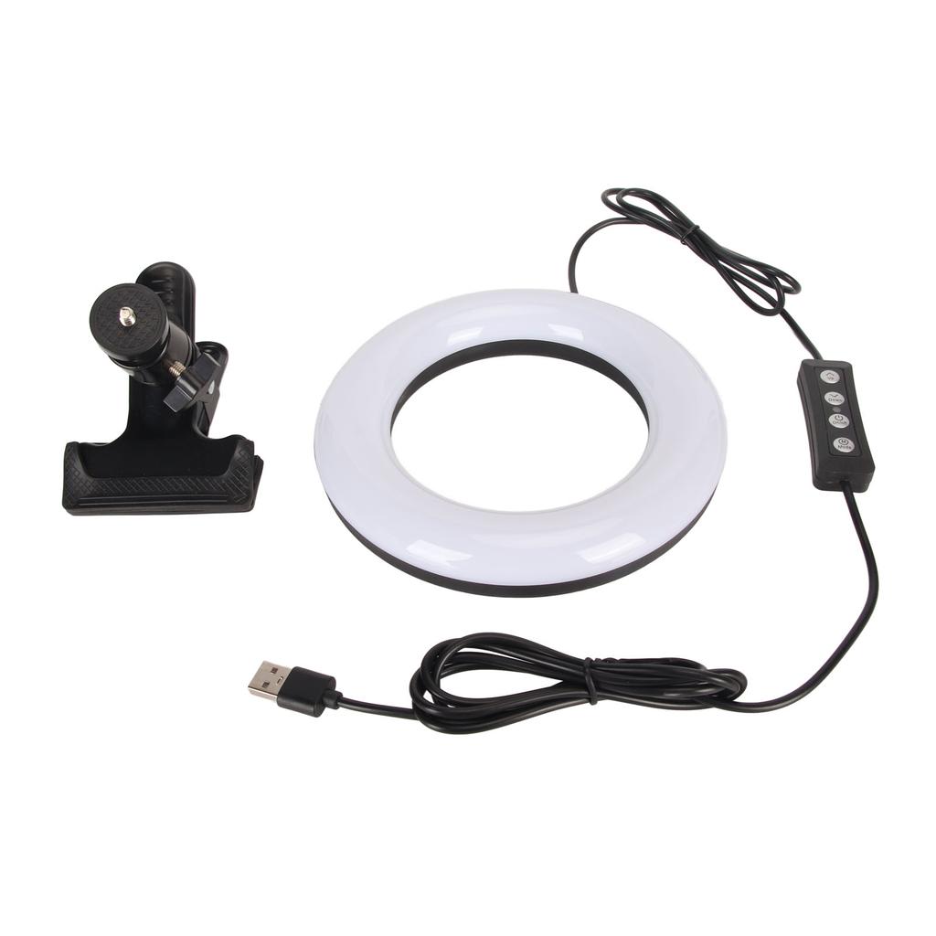 Video Conference Lighting Kit with Power Clip 3 Color Temperatures 2700 To 6500K LED  Light Cl